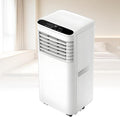 climatiseur portable HUANQIN, 7000 BTU, Blanc, Unité AC Volet Roulant pour Chambre avec Télécommande