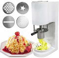 HCAUYNN sorbetière, 80 W, blanc/rouge/jaune, Professionnelle à Spaghettis 4 Formes, Machine à PâTes pour Glaces Molles