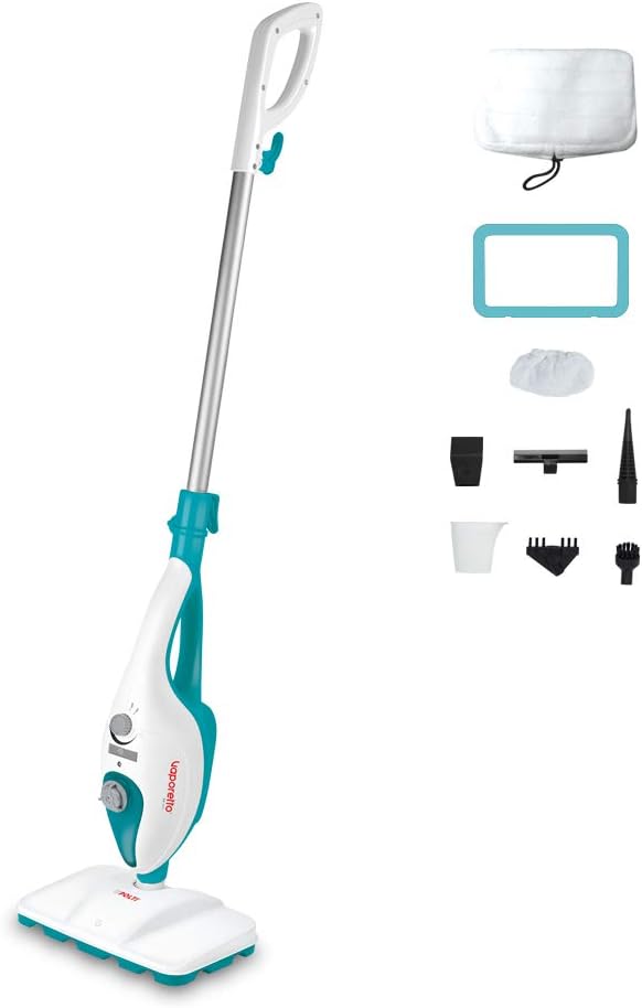 Polti Aspirateurs balais et balais électriques, 1300 W, Blanc/Bleu, Vaporetto SV205 Balai vapeur