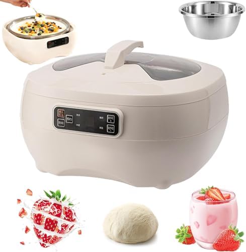 Machine Cuves de fermentation, 8 L, Argenté, de fermentation de pain automatique avec doublure en acier inoxydable 304