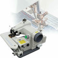 WTLONBF machine à coudre, 120 W, 1200 tr/min, 8 mm, Gris, de table à point invisible, machine à ourler à point invisible avec pédale