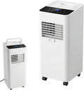 climatiseur portable STIDEsknautic, 7000 BTU, Blanc, Climatiseur Mobile 4 en 1, Rafraîchisseur d'Air avec 2 Vitesses