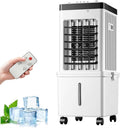 Climatiseur climatiseur portable, 15 L, Blanc, Mobile Sans Évacuation, Refroidisseur d'Air Portable Télécommandé Avec Réservoir d'Eau Amovible