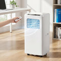 HUANQIN climatiseur portable, 48 dB, 10000 BTU, Blanc, Silencieux, Unité de Climatisation avec Télécommande et Kit Fenêtre