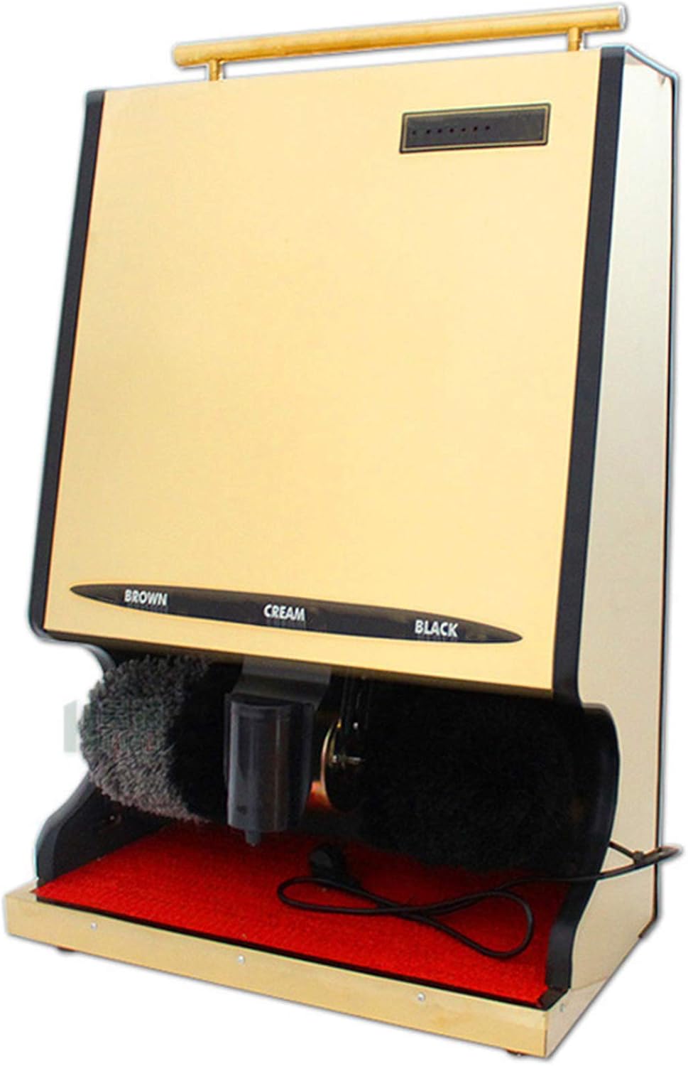 sfaSDGAwer Cirages pour chaussures, AC220 V/50HZ, panneau composite + plaque épaisse en acier inoxydable coloré., Argenté