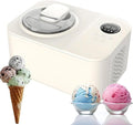 DDZJTPP sorbetière, CQ-06, 43 × 31,5 × 28,5 cm, 1200 ml, 110 W, 220 V, Acier inoxydable + plastique ABS, Blanc crème