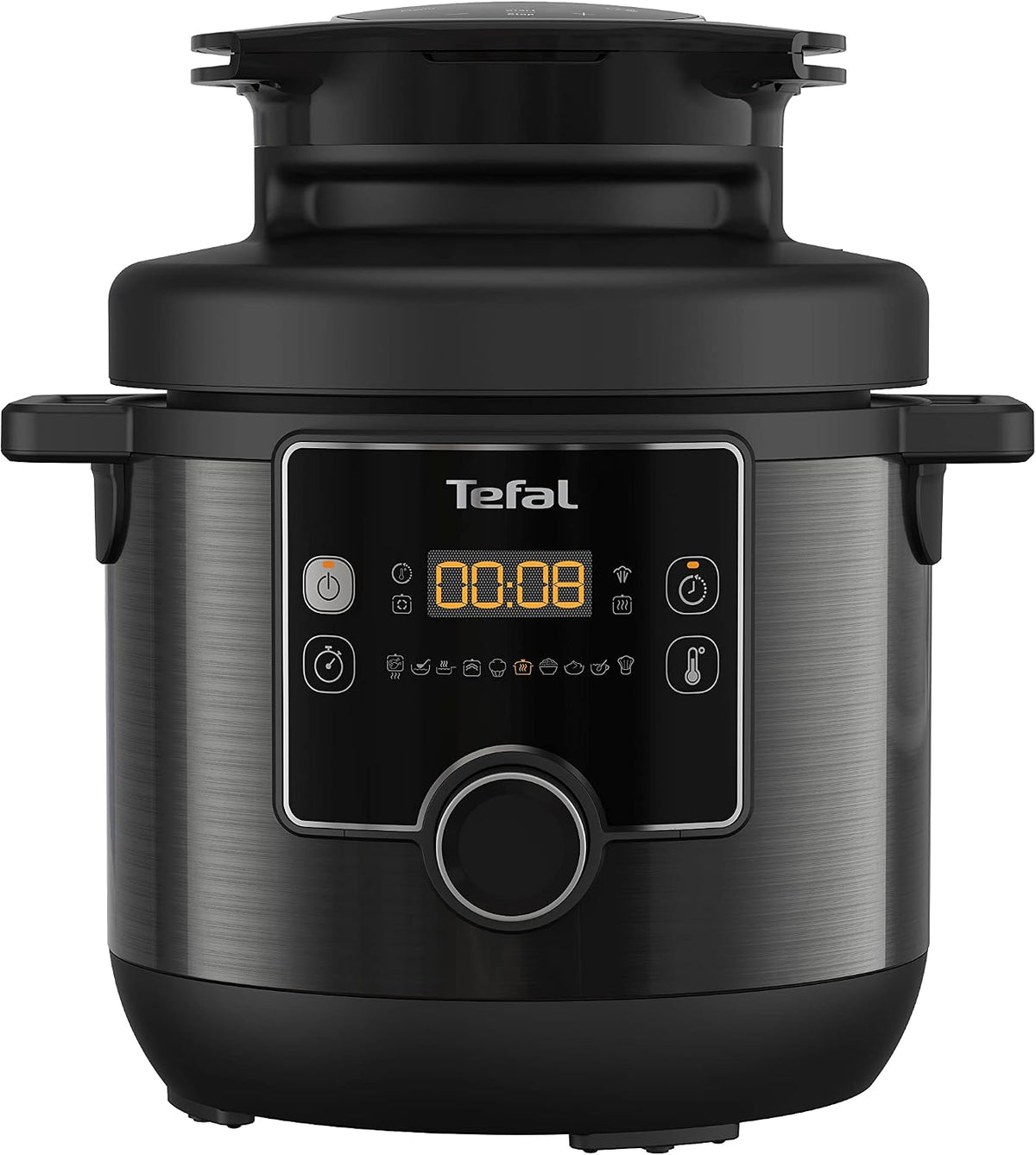 Tefal friteuse à air chaud, 7,6 l, Noir, CY7788 Turbo Cuisine & Fry Multicuiseur, Autocuiseur, 14 programmes de cuisson automatiques