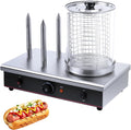 MObyat rôtissoire, 470 x 330 x 385 mm, 700 W, 110-220 V, Acier inoxydable, Transparent, Machine À Hot-Dogs Vapeur Commerciale