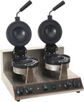 SUDEG sorbetière, 1300 W + 1300 W, 220 V, 2600 W, Acier inoxydable, Argent & Noir, Machine à Hamburger Commercial