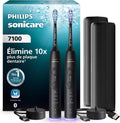 PHILIPS Soniques, Noir, Sonicare 7100 - Brosse à dents électrique sonique avec application, 4 modes de brossage et 3 niveaux d'intensité