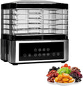 WJWWR déshydrateur alimentaire, 350 W, Noir, Professionnel à 5 Couches avec écran Tactile LED, adapté aux Aliments