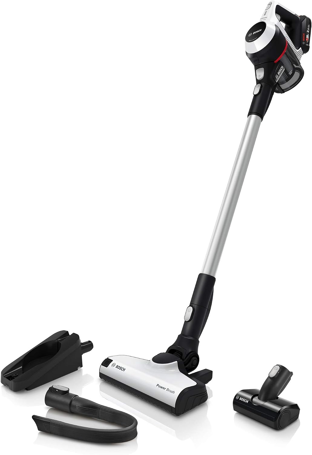 Bosch aspirateur balai sans fil, Noir/Blanc, Serie 6 BKS611MTB aspirateur Balai et Balai électrique sans Sac Noir