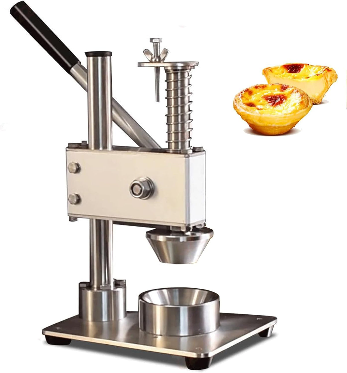 Presse Machines à tartelettes, Acier inoxydable, Argenté, à Tartes Manuelle, Café et Cuisine Maison
