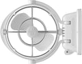 SEEKR Ventilateurs, 24 V, 17,8 cm, Blanc, Sirocco II, 7010CAWBX, 3 vitesses, débit d'air à 360 degrés, ventilateur à cardan à fil direct
