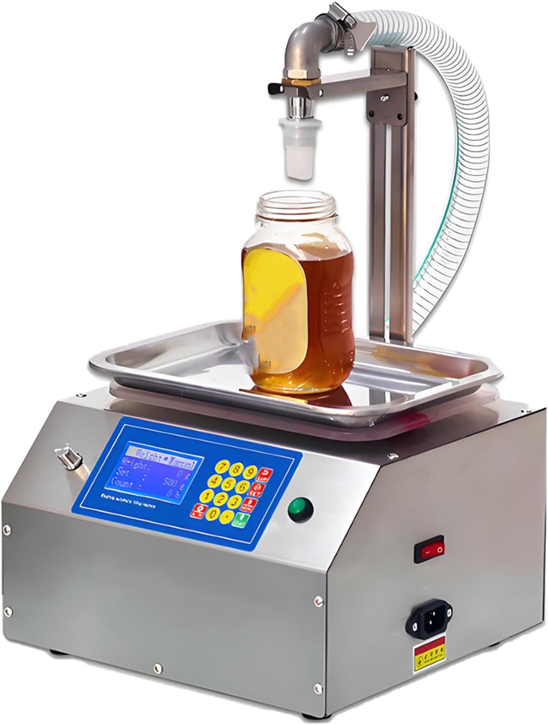 AiODiO Matériel de mise en pot, 200 W, 110 V/220 V, <63 dB, 7 L, Noir, Remplisseuse Automatique de Miel, idéale pour la pâte de sésame