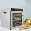 Estabeter déshydrateur alimentaire, 38,5 x 34,5 x 42,5 cm., 800 W., 220 V, 50 Hz., ≤ 48 dB., acier inoxydable., argenté et noir