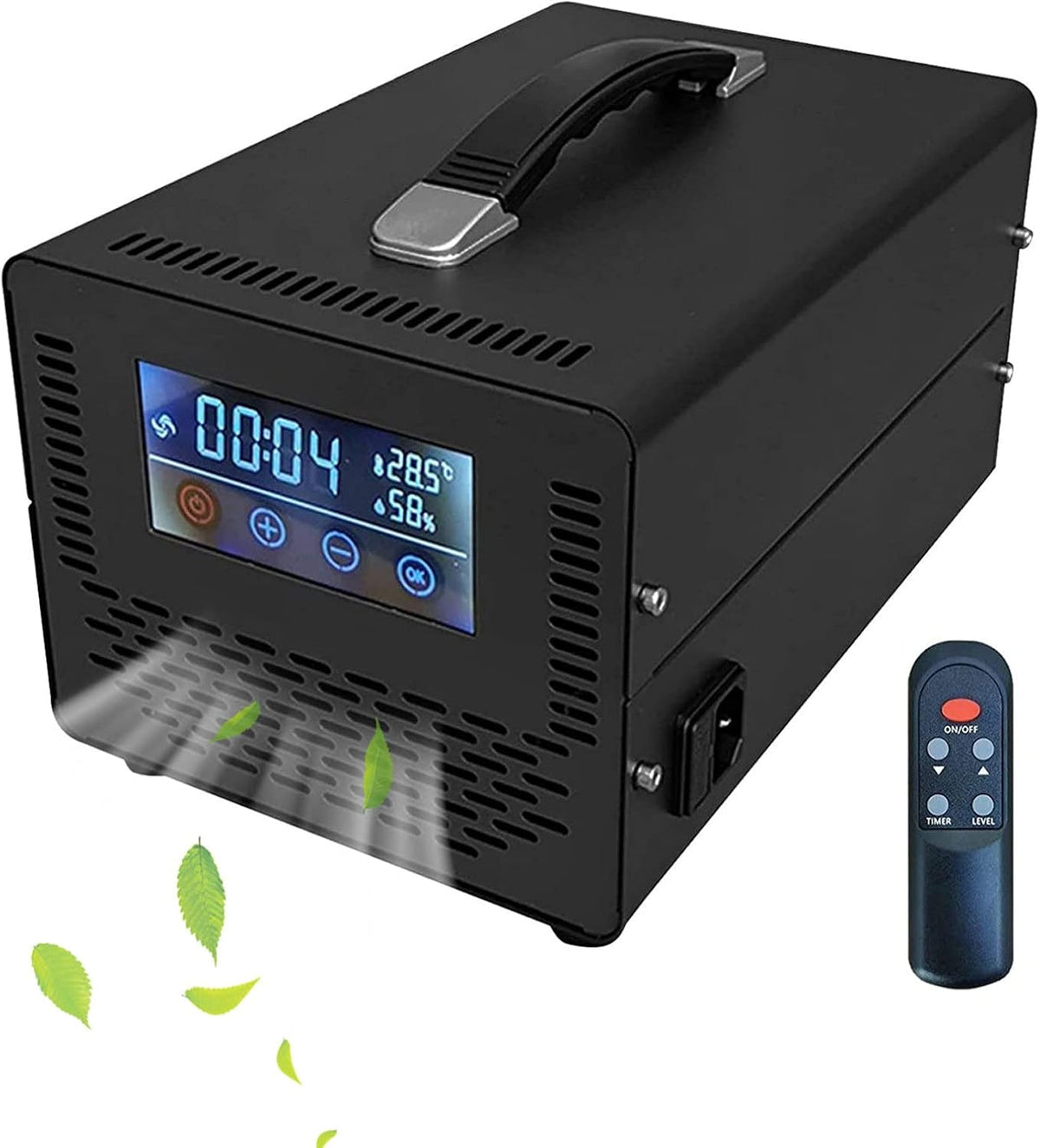 RDJSHOP groupe électrogène, AC110-220 V / 50-60HZ, blanc, noir, orange, Générateur d'ozone Commercial avec Écran Tactile et Télécommande