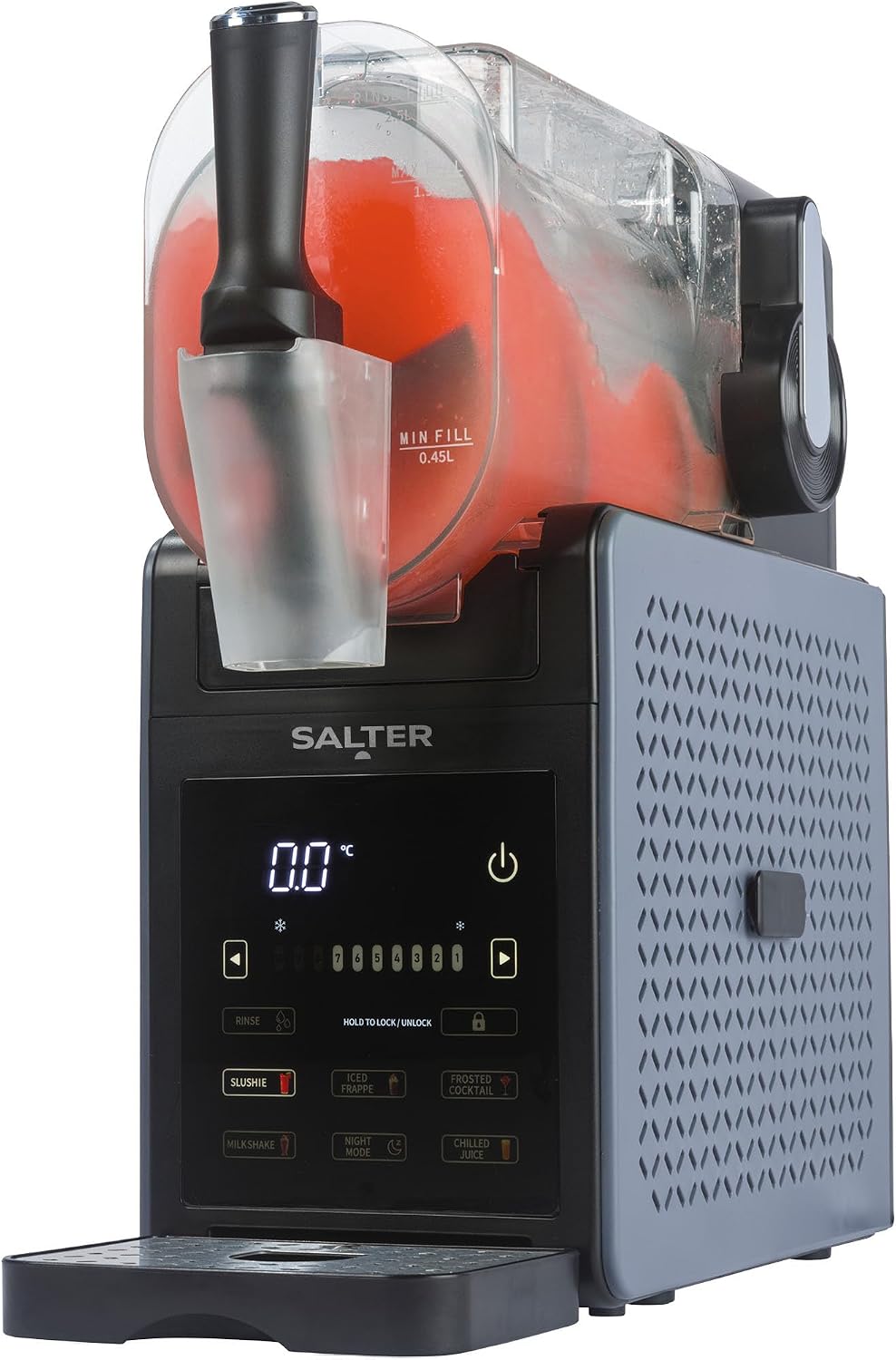 Salter Machines à glaçons, 2,5 L, 200 W, Noir, Machine à granités, Sans glace, 5 programmes préréglés avec écran numérique