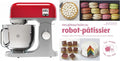 Kenwood robot pâtissier, 5 L, Argenté/Rouge, kMix KMX750RD, Multifonctions Avec Bol en Acier, 1000 Watt, Rouge & Mes Gâteaux Faciles - Classiques