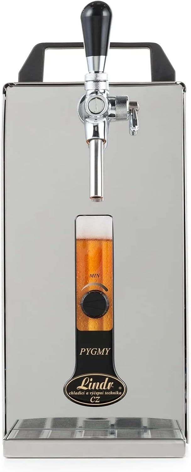 ich-zapfe.de Tireuses à bières, 30 litres, Argenté/Vert, Tireuse à bière, PYGMY 25/K, compresseur intégré