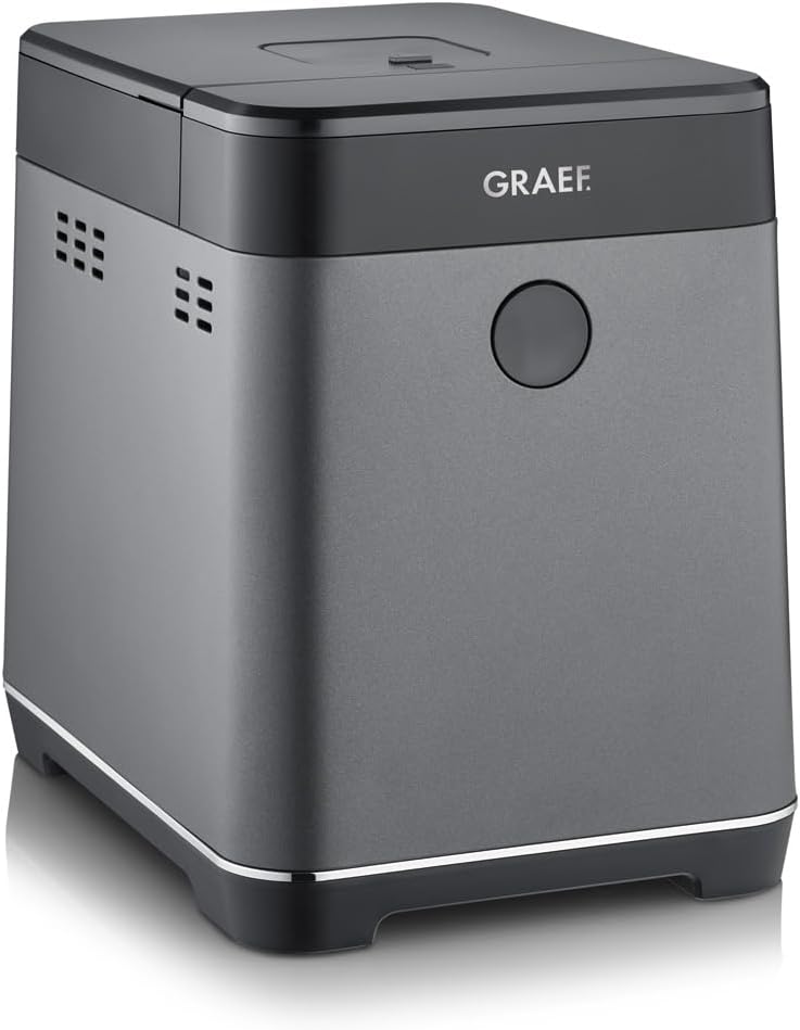 GRAEF. Appareils à sandwich et presses à panini, 500 g, 750 g, Noir, GRAEF Machine à pain BA806, machine à pain avec 36 programmes