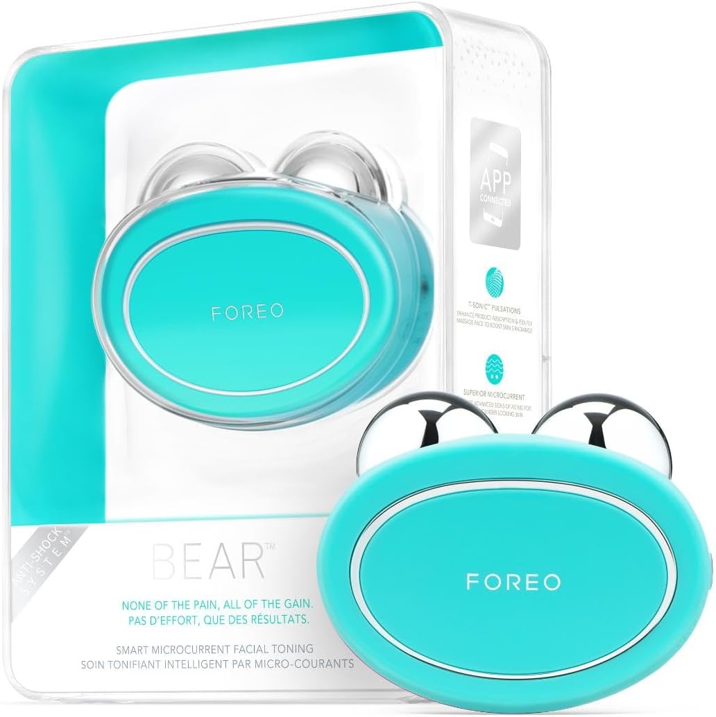 FOREO Appareils de tonification pour le visage, Noir, BEAR Appareil Visage Microcourant - Sculpture Et Lifting