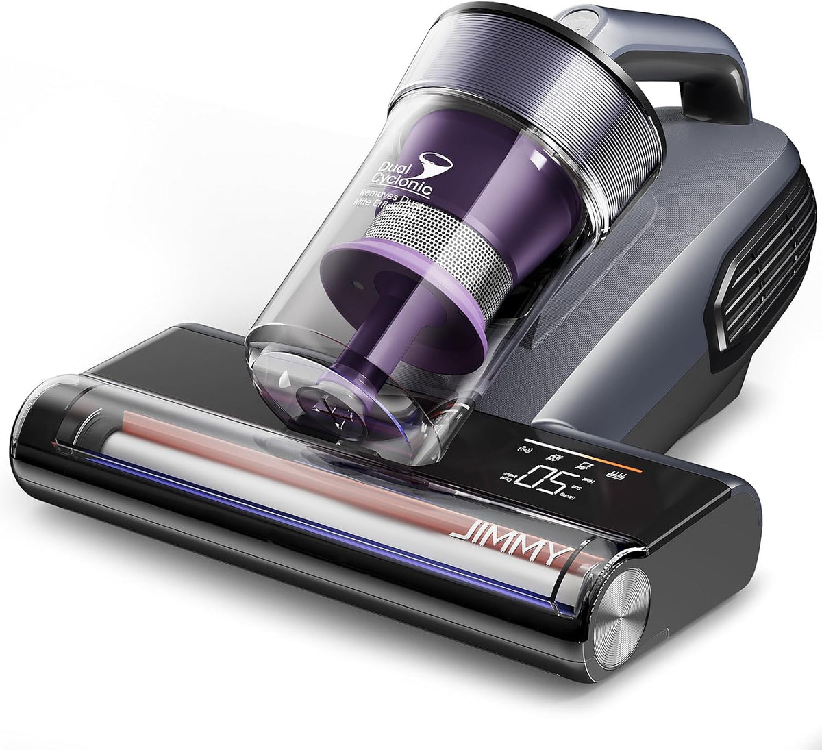 canapé Jimmy, 15kPa, Violet, BX8 Aspirateur à Main pour Matelas Aspirateur Anti-Acariens avec Lampe UV-C, Chauffage à 65°C
