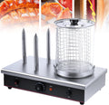 Cashwise grill électrique, 700 W, 220 V, Argenté, Réchauffeur de saucisses à Hot Dog en Acier Inoxydable, Machine à Hot Dog Commerciale