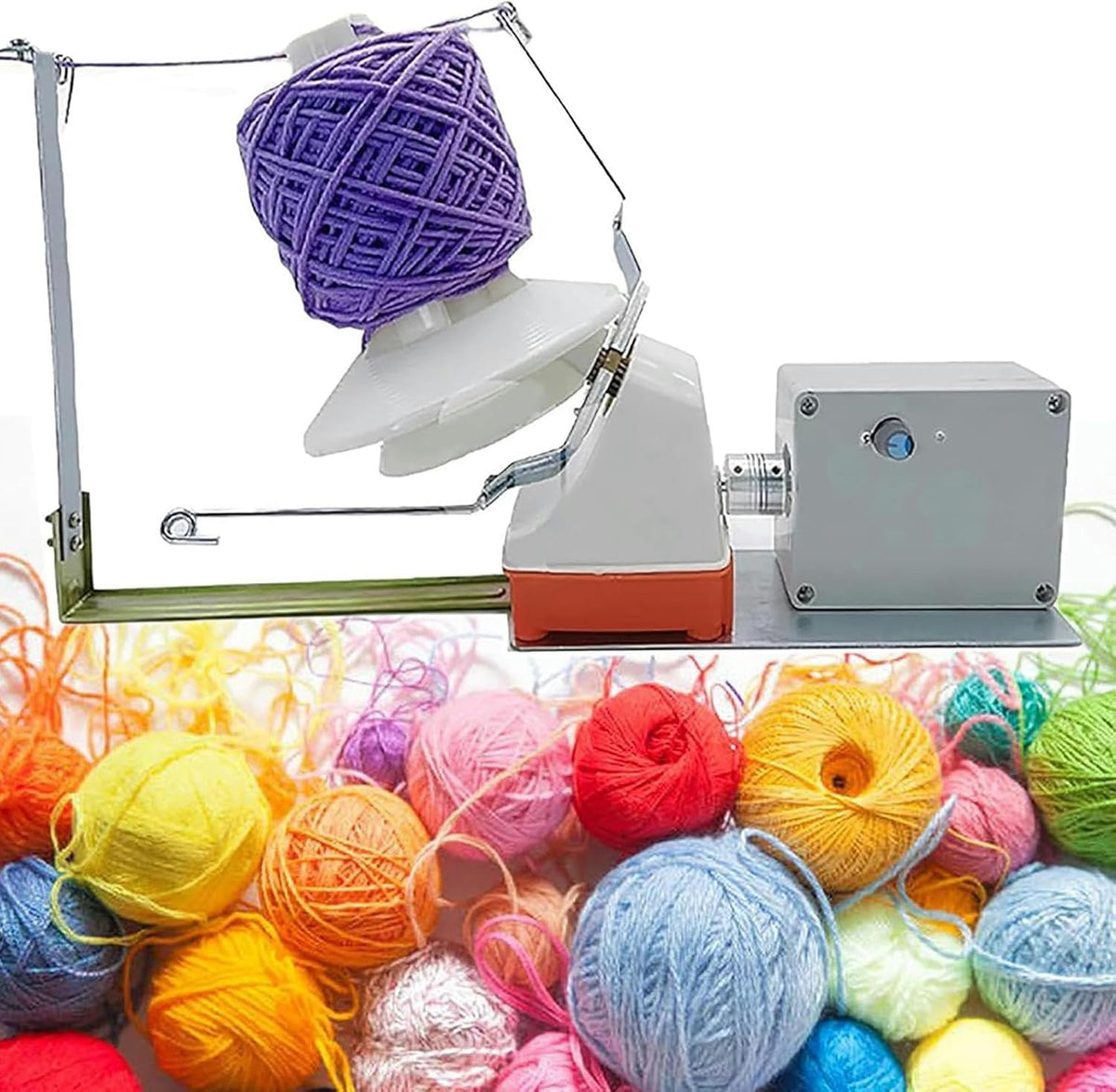 MJMLUCK Accessoires tricot et crochet, 500 g, Noir, Bobi électrique pour pelotes, bobineuse Automatique pour Tricot