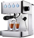 YNIYUJKL machine à café, Argenté, Professionnelle Neuve en Acier Inoxydable pour Usage Domestique