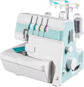 Machine surjeteuse, Noir, à coudre robuste avec capacité de 2-3-4 points, jauge réglable pour débutants et professionnels