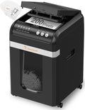 bonsaii bureau, 58 dB, 31 L, Noir, Destructeur de Documents 200 Feuilles Auto-Feed, Coupe Micro P-4