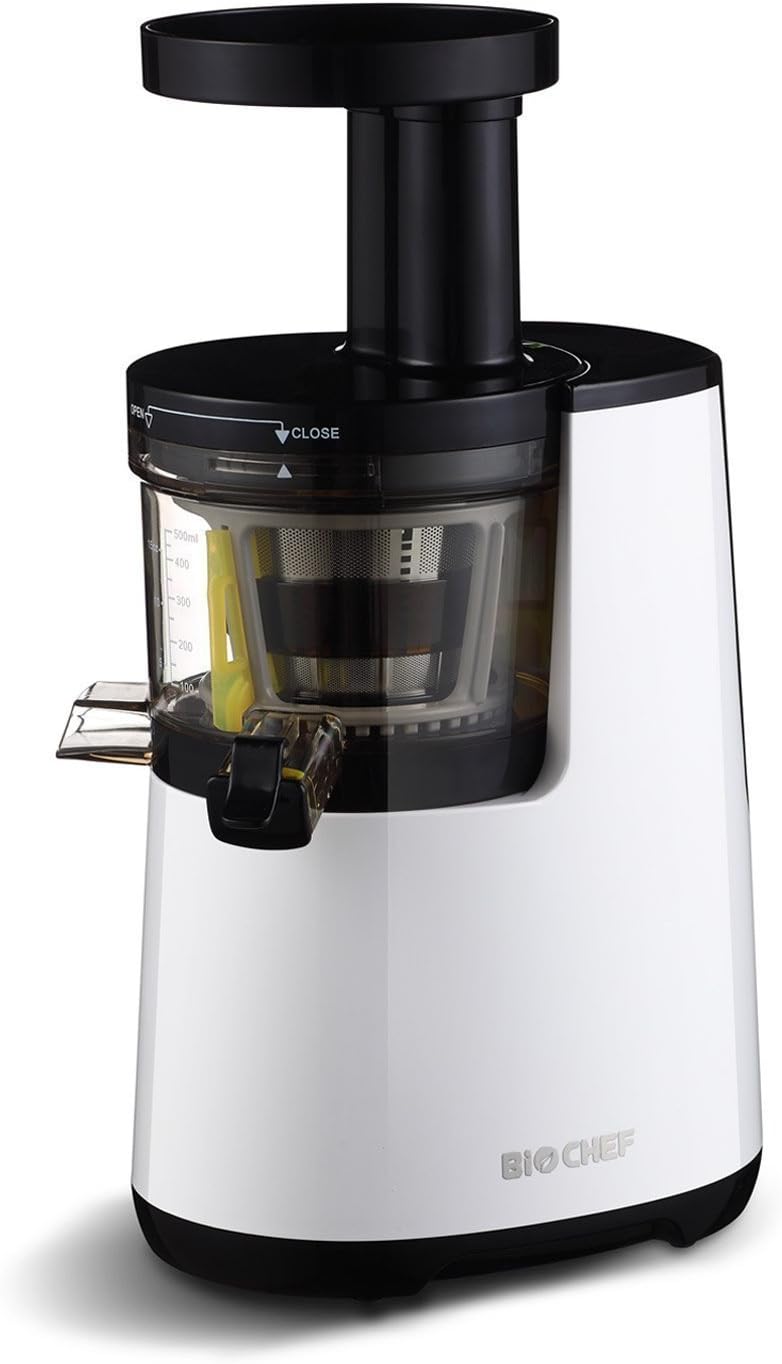 Bio Chef Extracteurs de jus à vis simple, Noir, BioChef Atlas Extracteur de Jus - slow juicer, extracteur à rotation lente